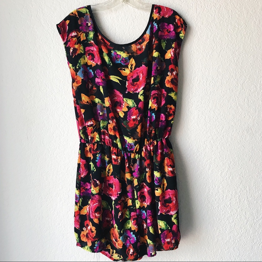 Copper Key floral romper